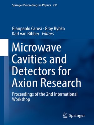 cover image of Microwave Cavities and Detectors for Axion Research